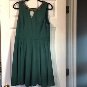 Bejeweled neckline dress